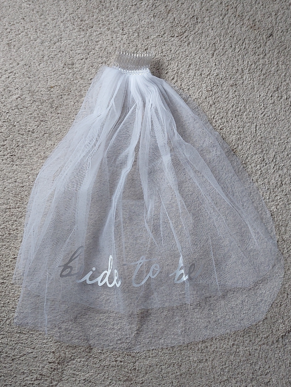 NWT White & Pink Bride Sequin Fringe Mini Dress & Veil Sz 2X - Picture 6 of 15